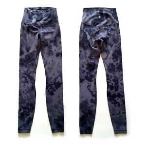 Lululemon Opulent Floral Black Multi Black Tight